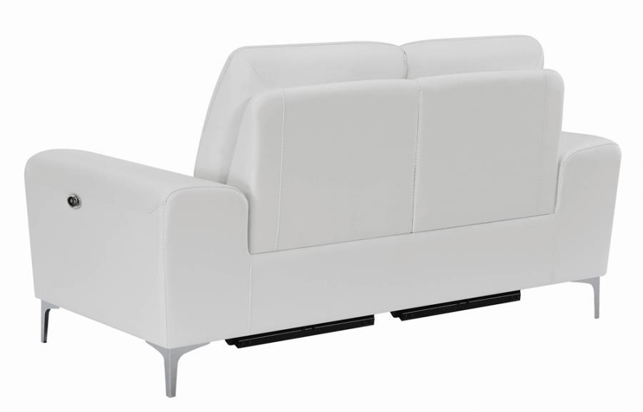 Largo - Power Reclining Loveseat - White