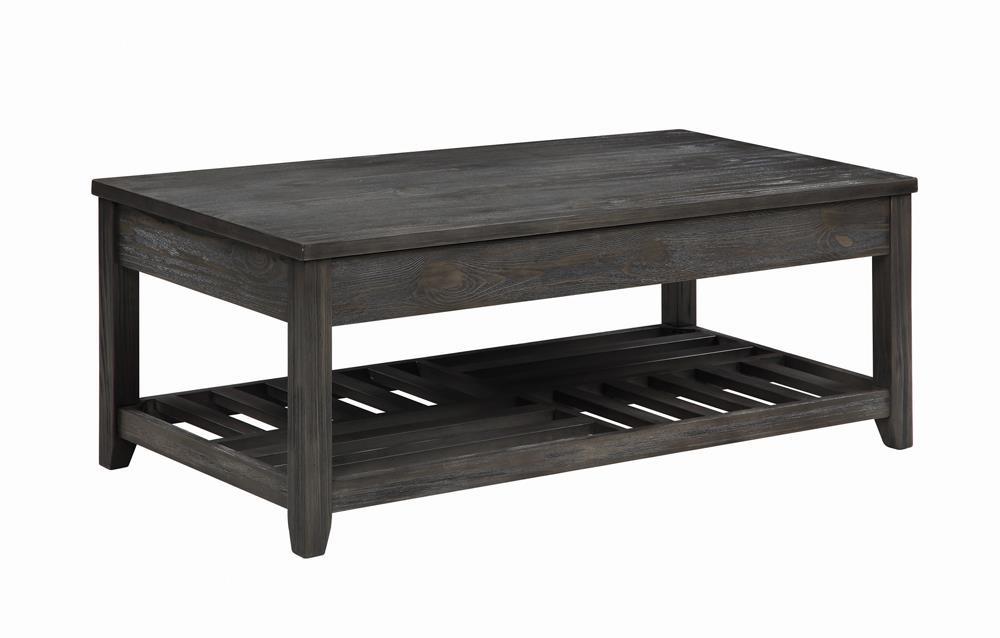 Cliffview - Lift Top Coffee Table With Storage - Gray