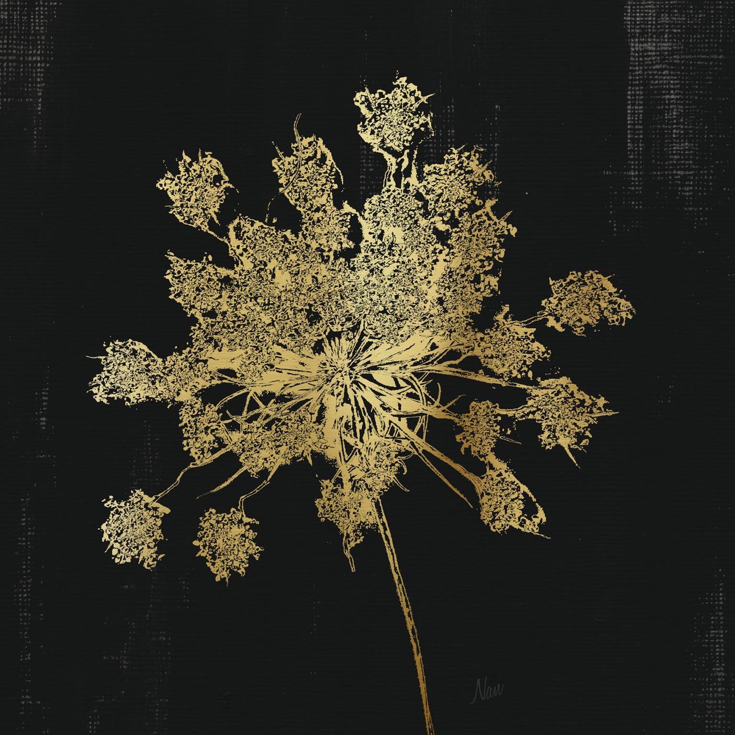 Framed Small - Lacy Gold II By Nan