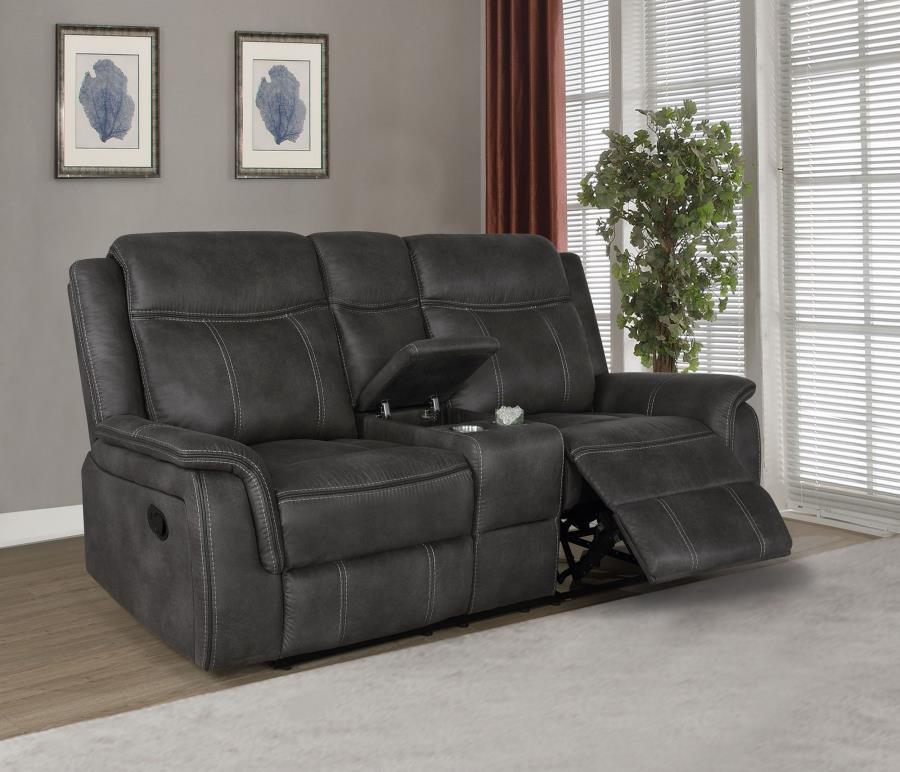 Coaster - Motion Loveseat W/ Console