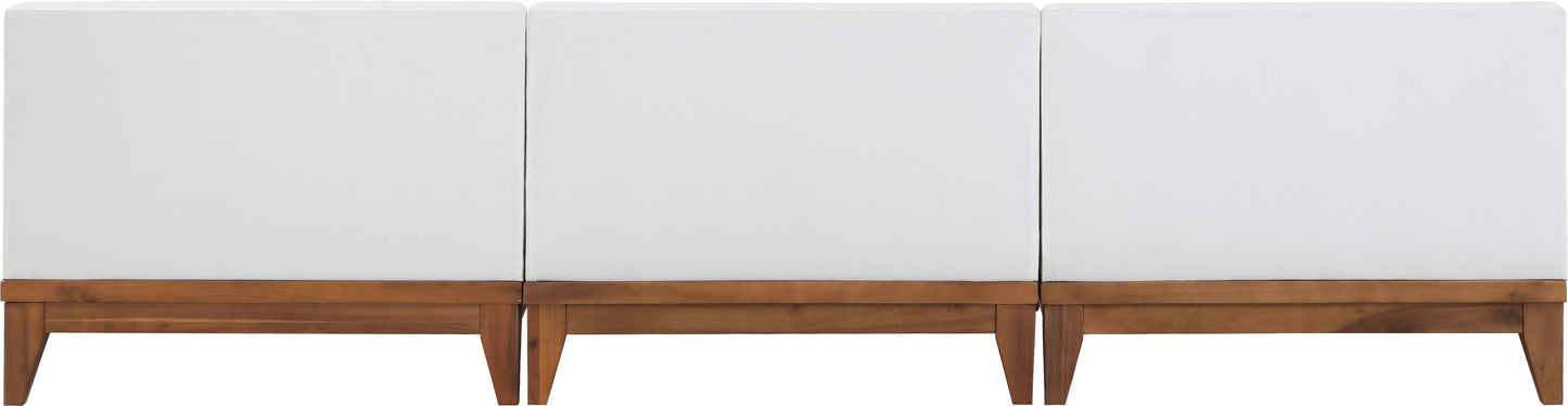 Rio - Modular Sofa - Off White - Wood