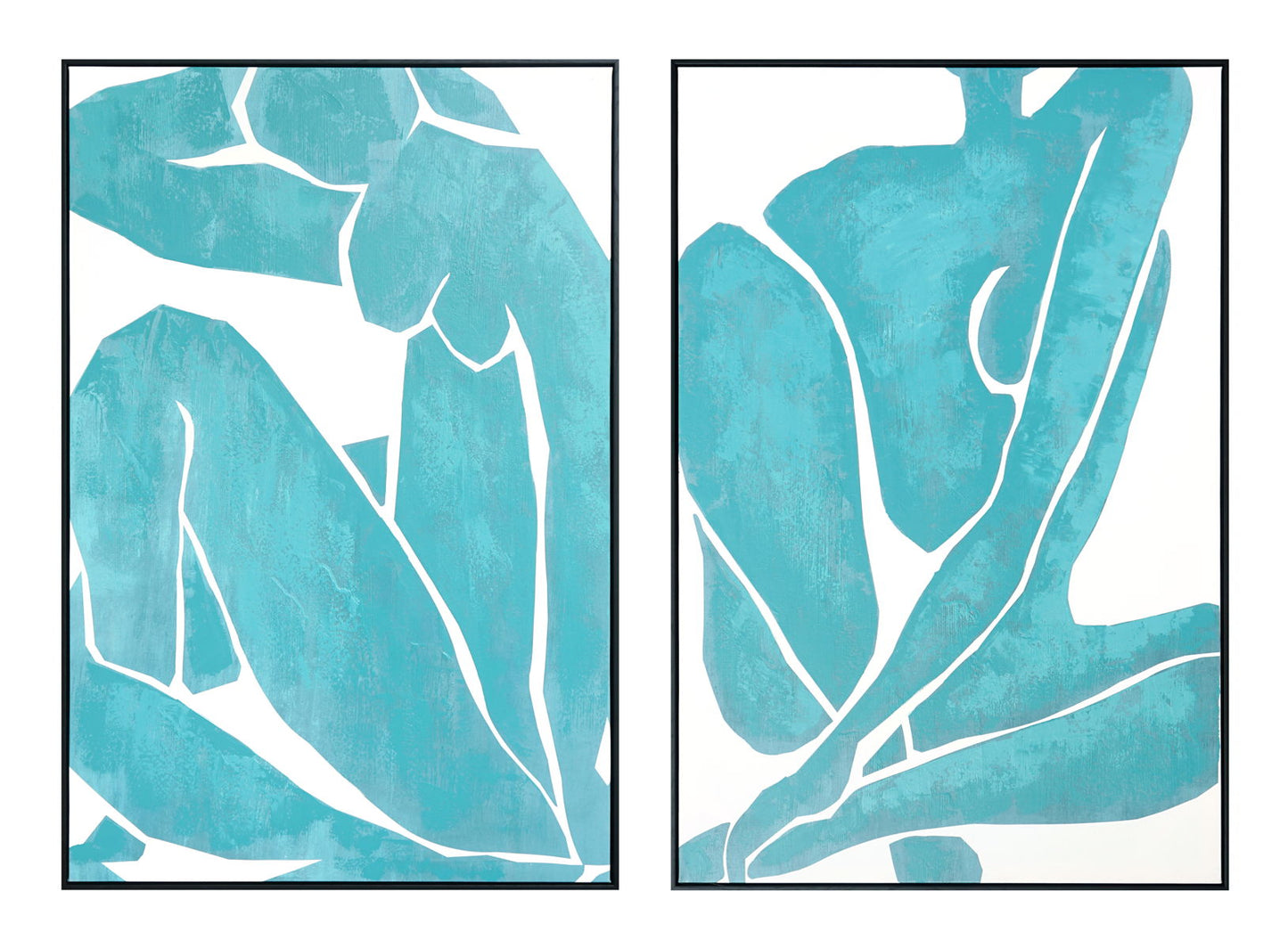 Hd Print Textured Canvas In Frame 47 X 64 (Set of 2)