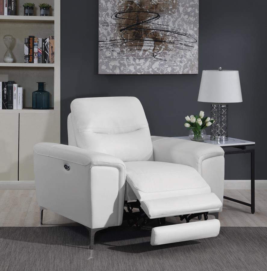 Largo - Power Recliner - White