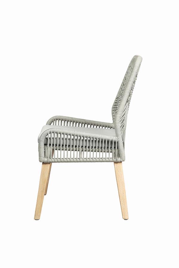Nakia - Woven Back Side Chair (Set of 2) - Gray