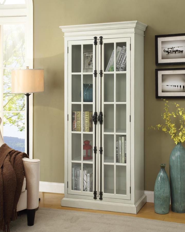Toni - 2-door Tall Cabinet - White