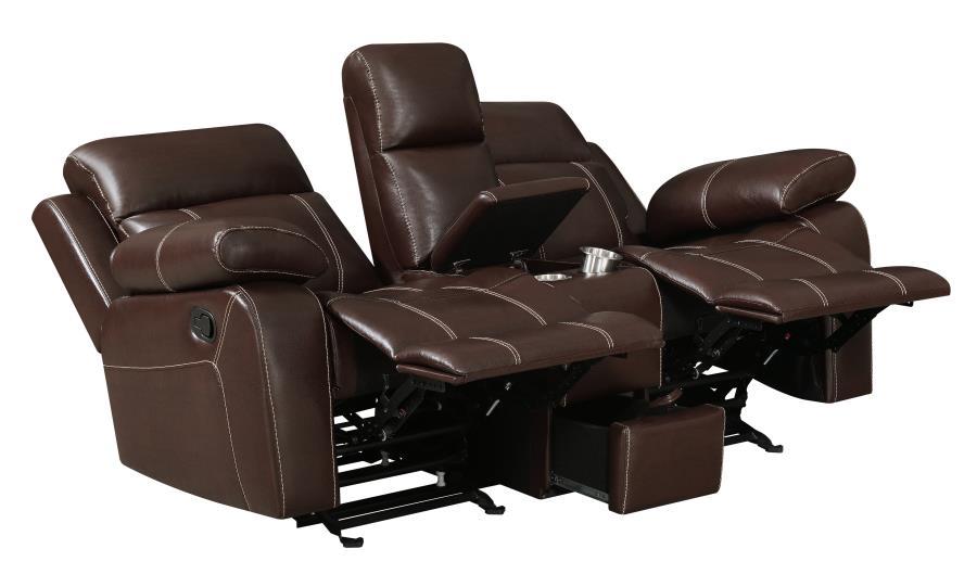 Myleene - Glider Loveseat with Console