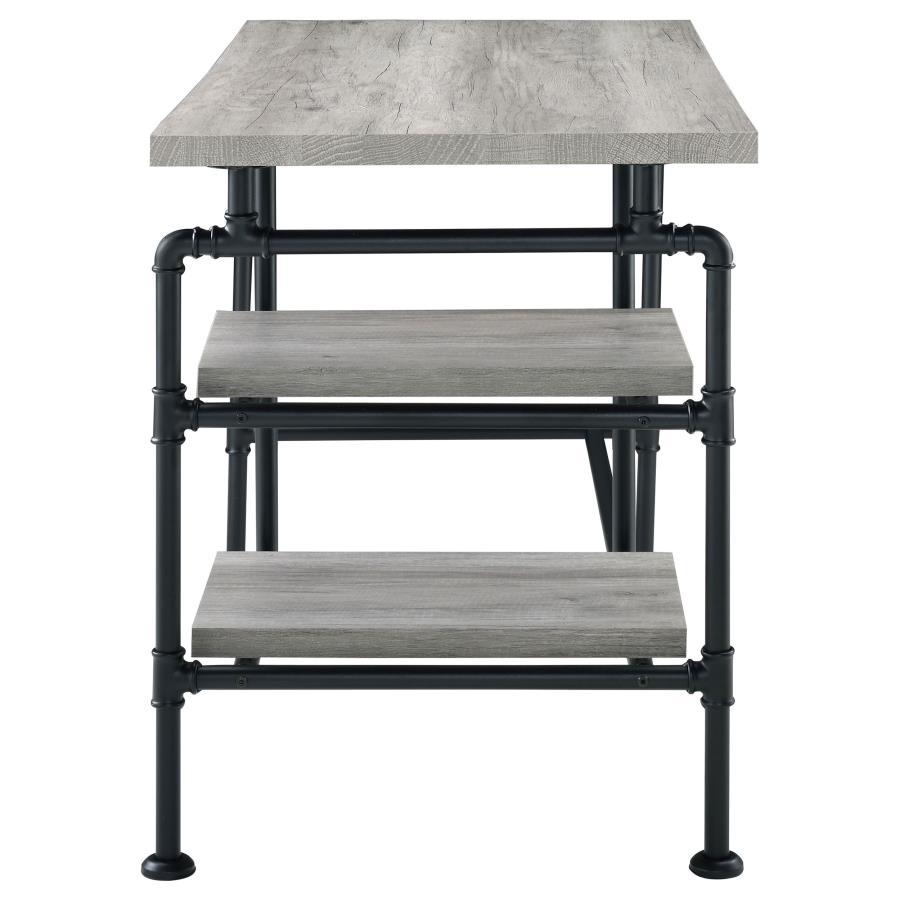 Delray - Writing Desk - Pearl Silver