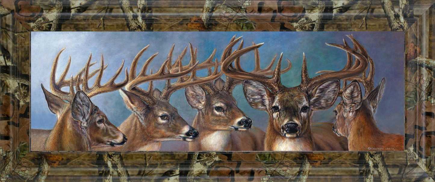 Five Bucks By Carolyn Mock - Print Wall Art - Drak Brown