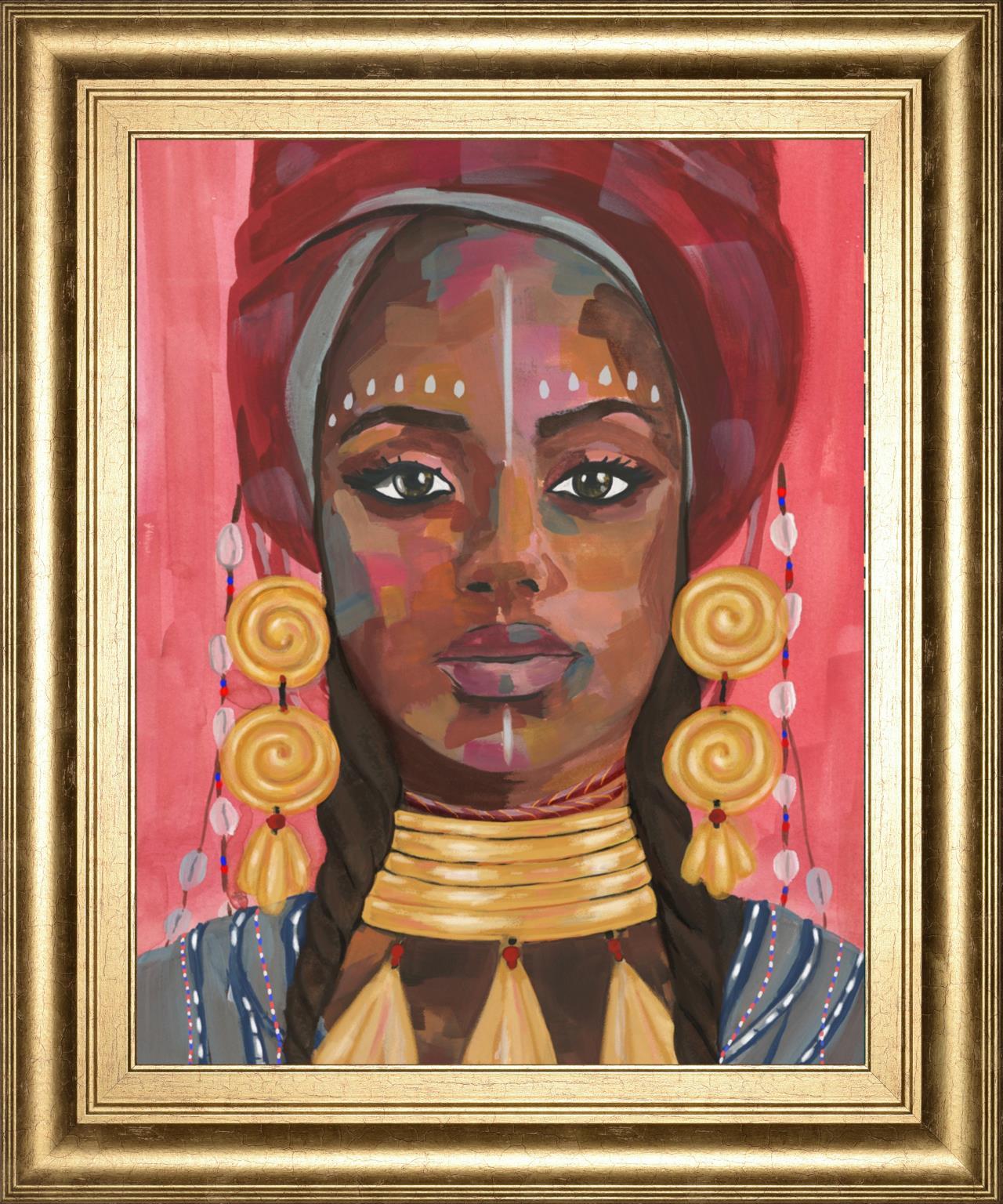 Ornament Empress I By Annie Warren 22x26 - Pink