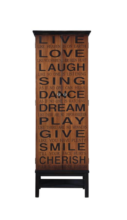 Lovegood - 2-door With Messages Accent Cabinet - Brown