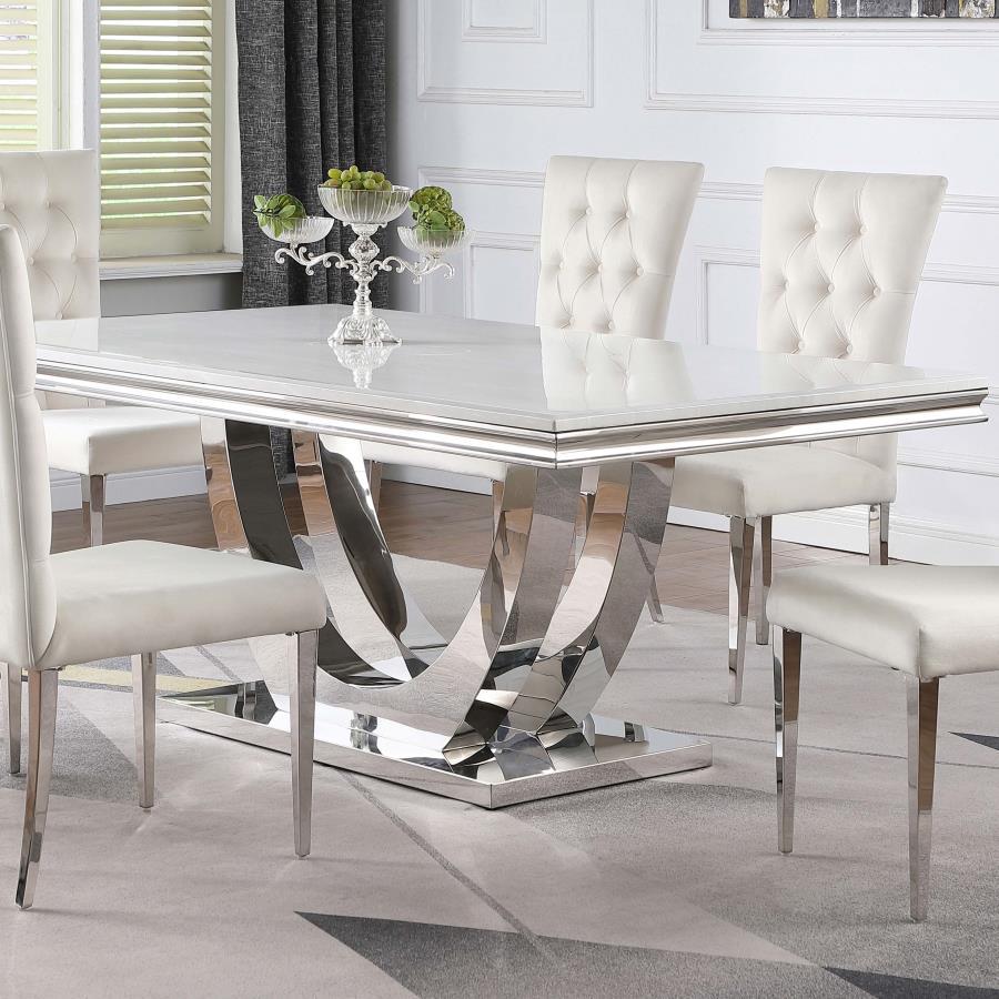 Kerwin - Dining Table - Pearl Silver
