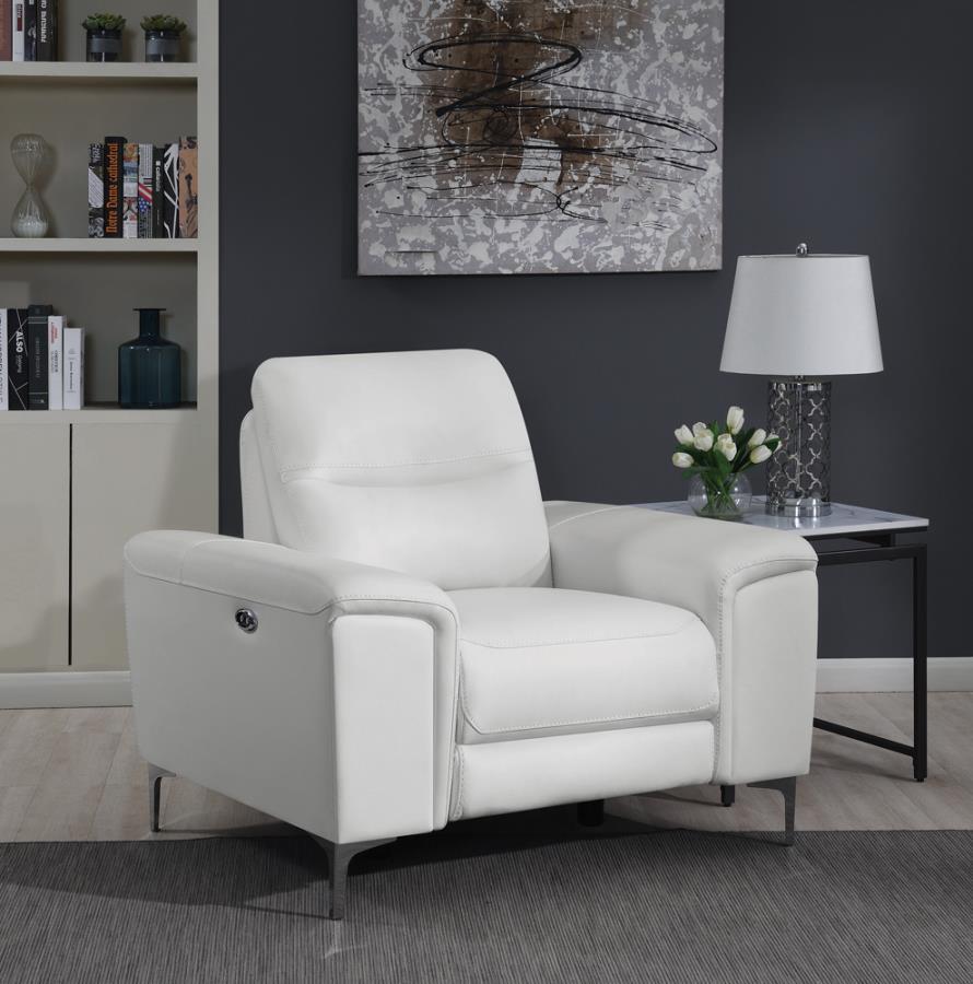 Largo - Power Recliner - White