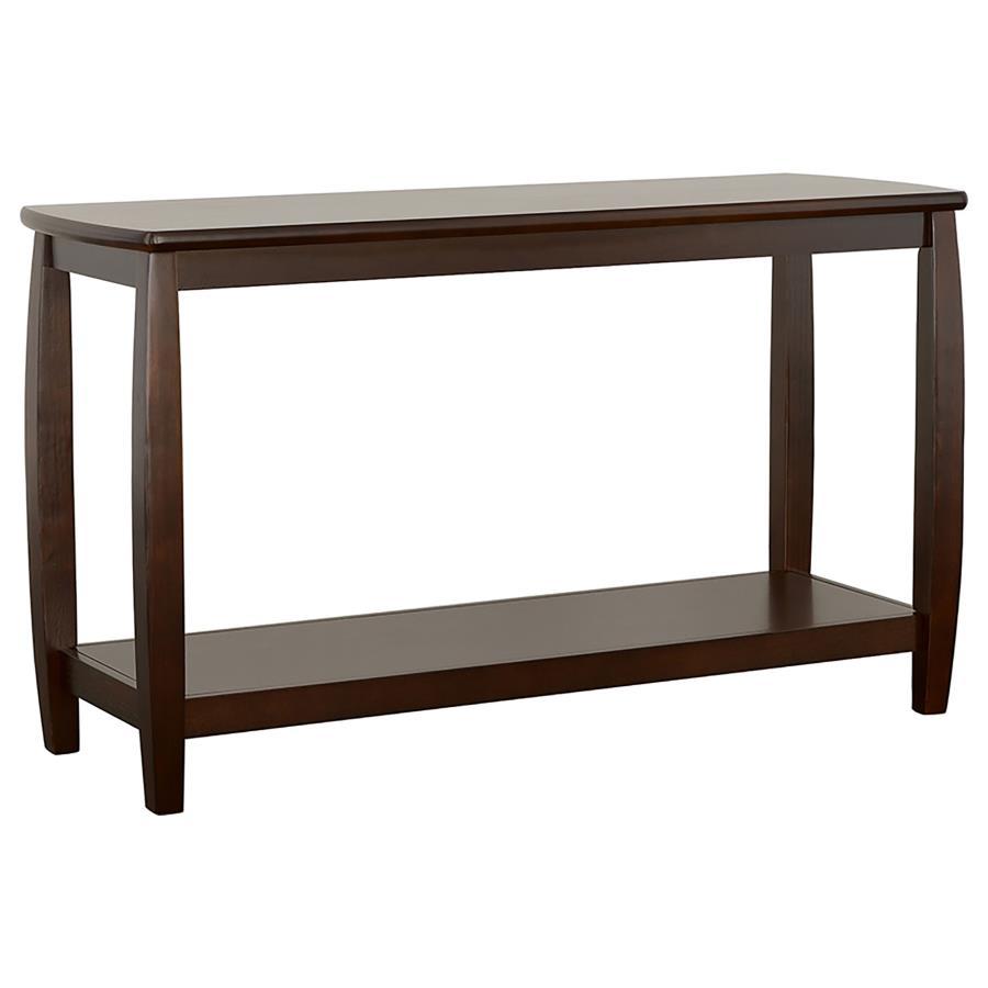 Dixon - Rectangular Sofa Table With Lower Shelf - Brown
