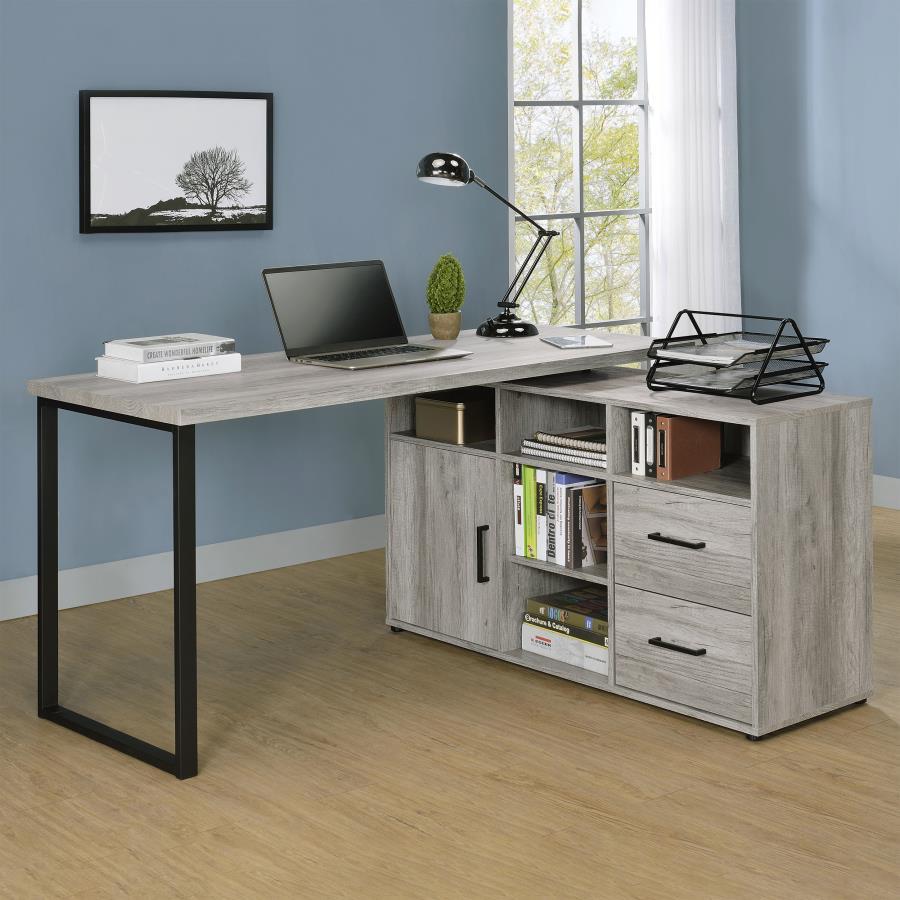 Hertford - L-shape Office Desk with Storage