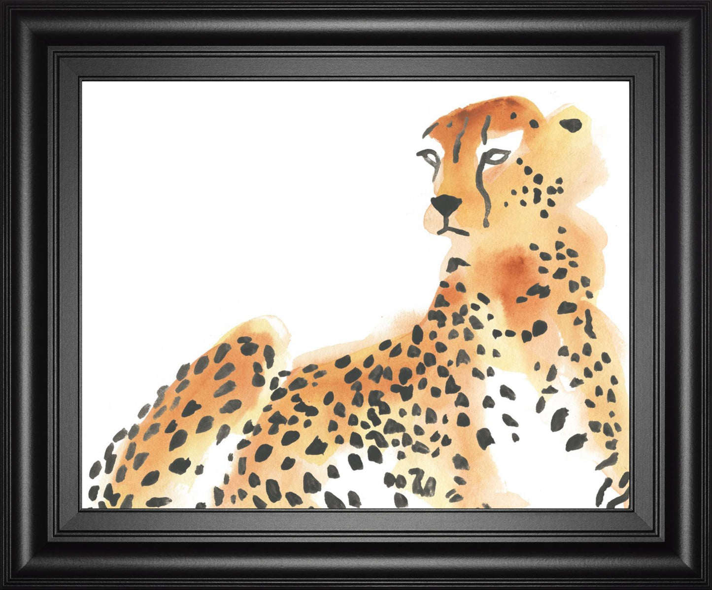 Majestic Cheetah I By June Erica Vess 22x26 - Orange