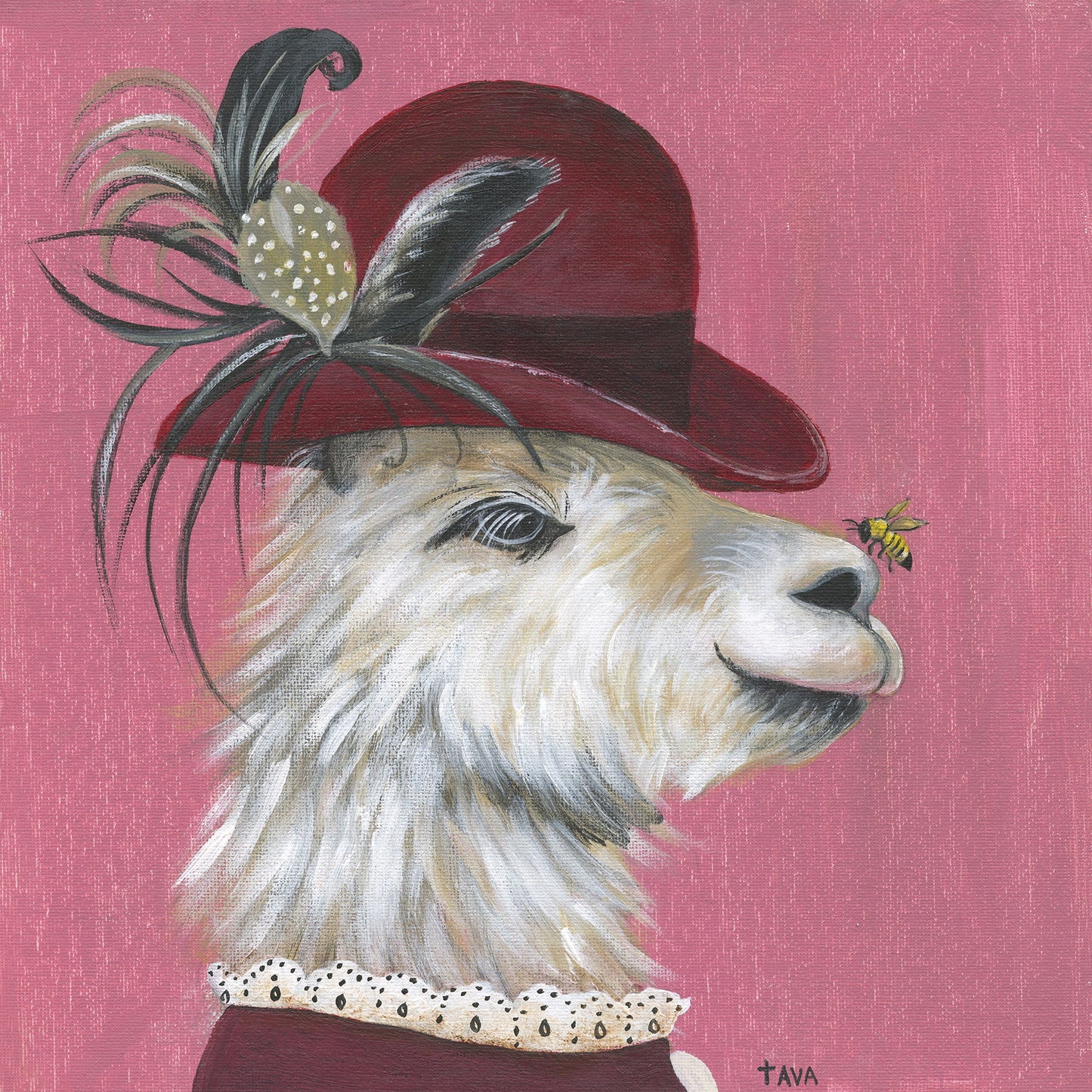 Llamaand Bee By Tava Studios - Pink