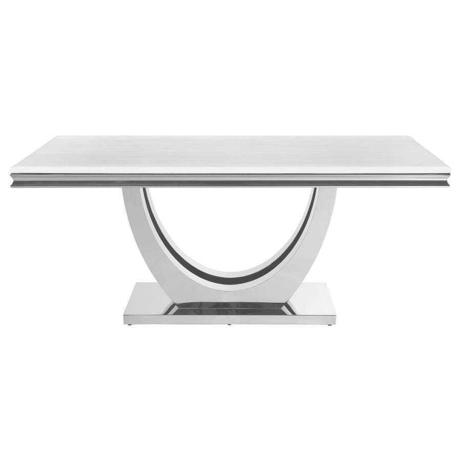 Kerwin - Dining Table - Pearl Silver