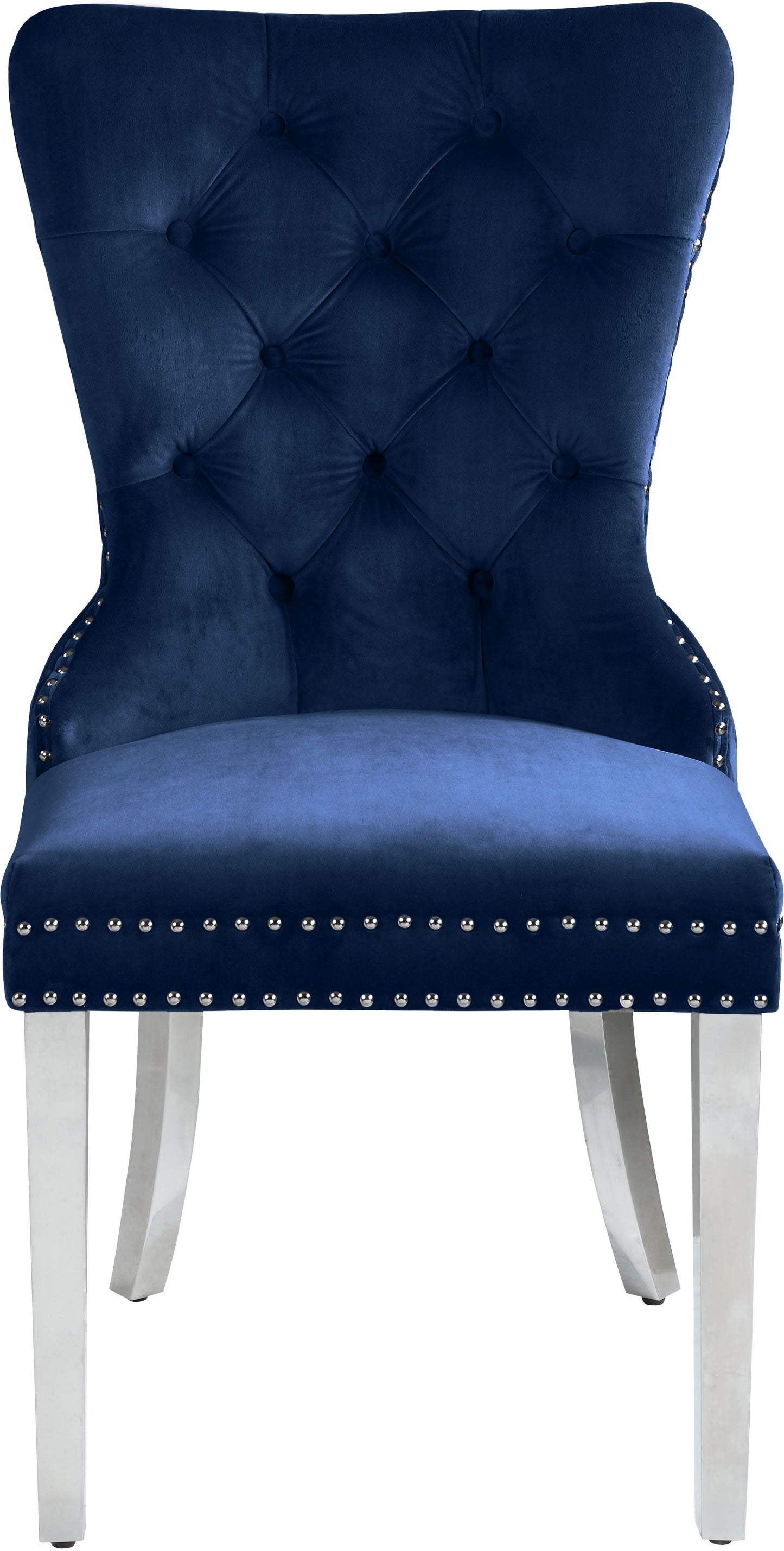 Carmen Velvet - Dining Chair with Chrome Legs (Set of 2)