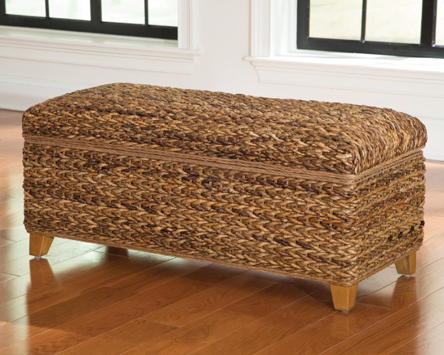 Laughton - Hand-woven Storage Trunk - Light Brown