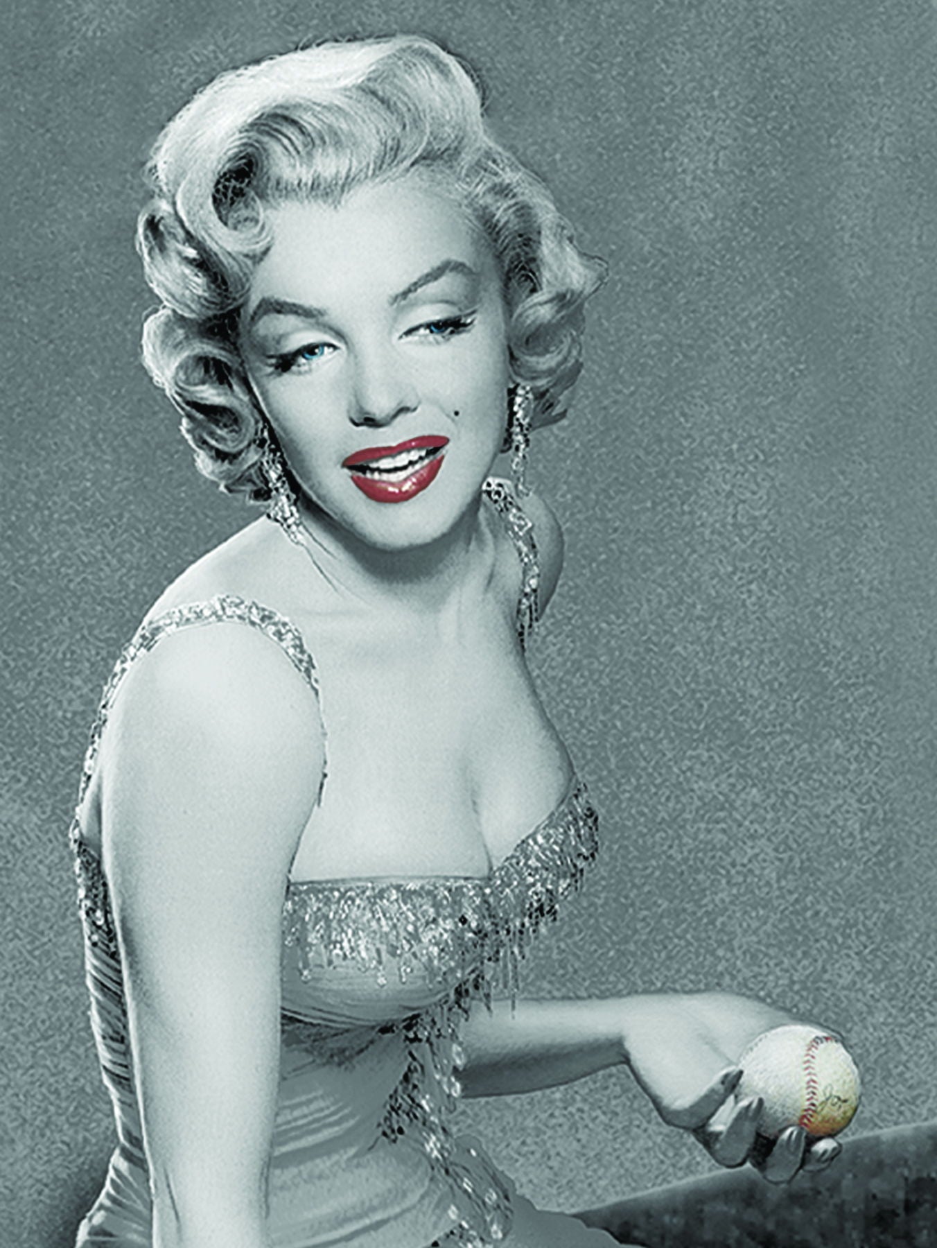 Framed Small - Marilyn Baseball I By Jg Studios