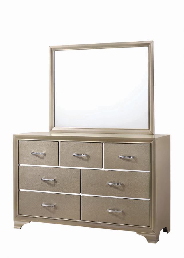 Beaumont - 7-Drawer Rectangular Dresser - Beige
