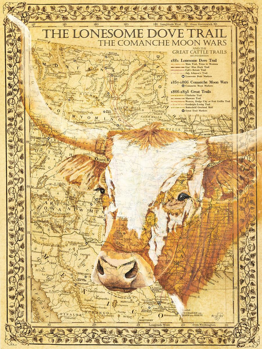 Lonesome Dove Trail By Diane Fifer - Light Brown