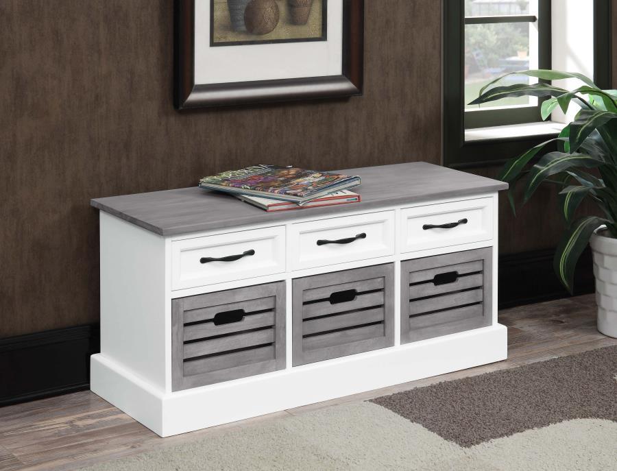 Coaster - 3-drawer Storage Bench