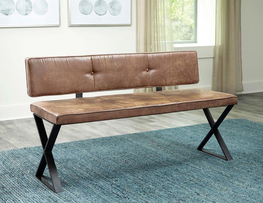 Abbott - Upholstered Bench - Brown