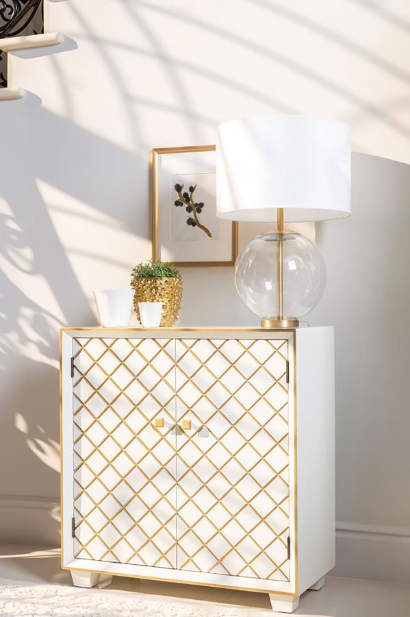 Belinda - 2-Door Accent Cabinet - White