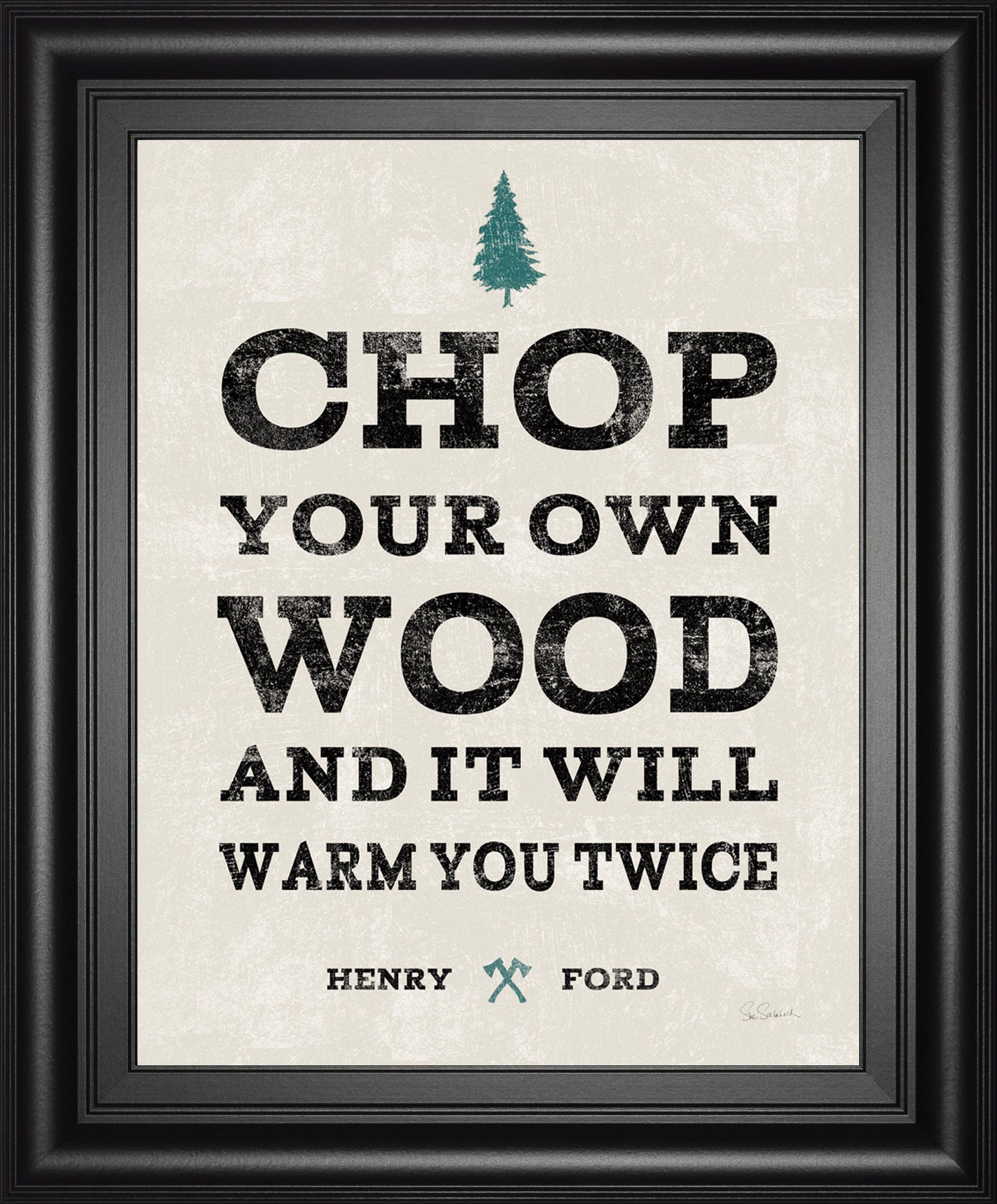 Cabin Life II By Sue Schlabach - Framed Print Wall Art