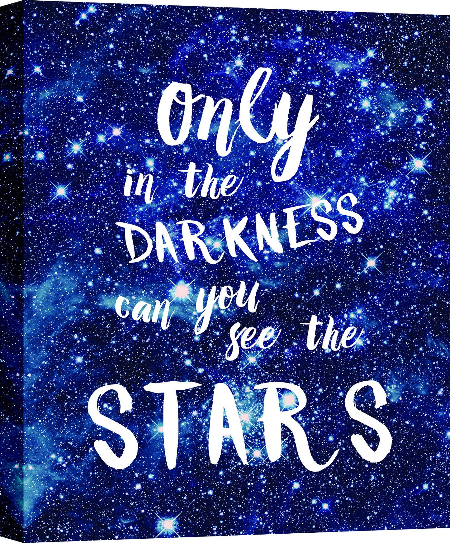 Mixed Media Canvas Only In The Darkness Can You See The Stars 36 X 24