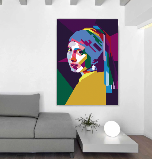 Girl With A Pearl Earring Tempered Glass Wall Art