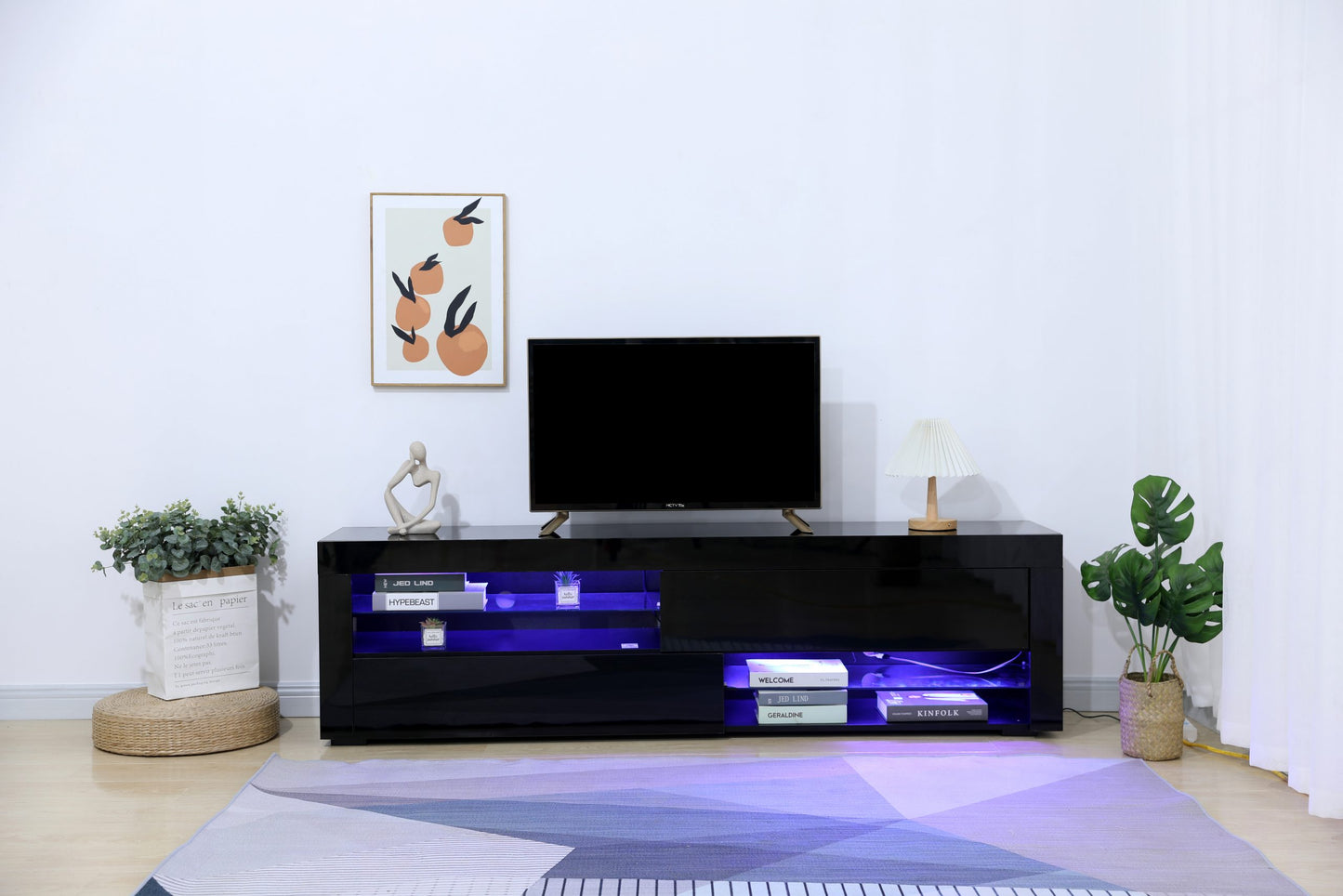 71" Glossy LED TV Stand