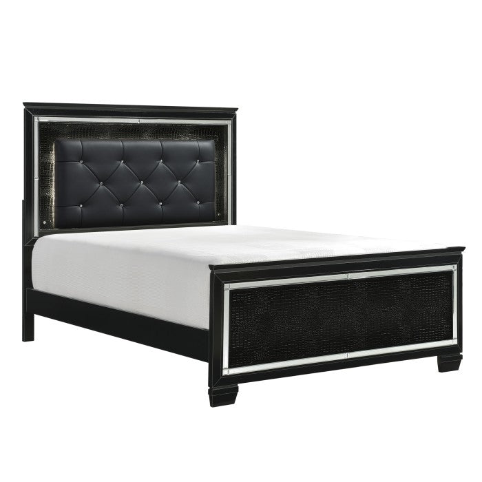 Black crocs Nissa LED Queen Bed