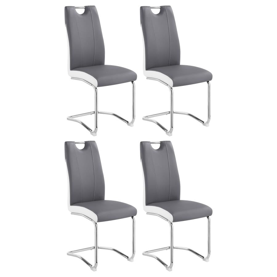 Brooklyn Grey & White Dining Table 5 Piece Set