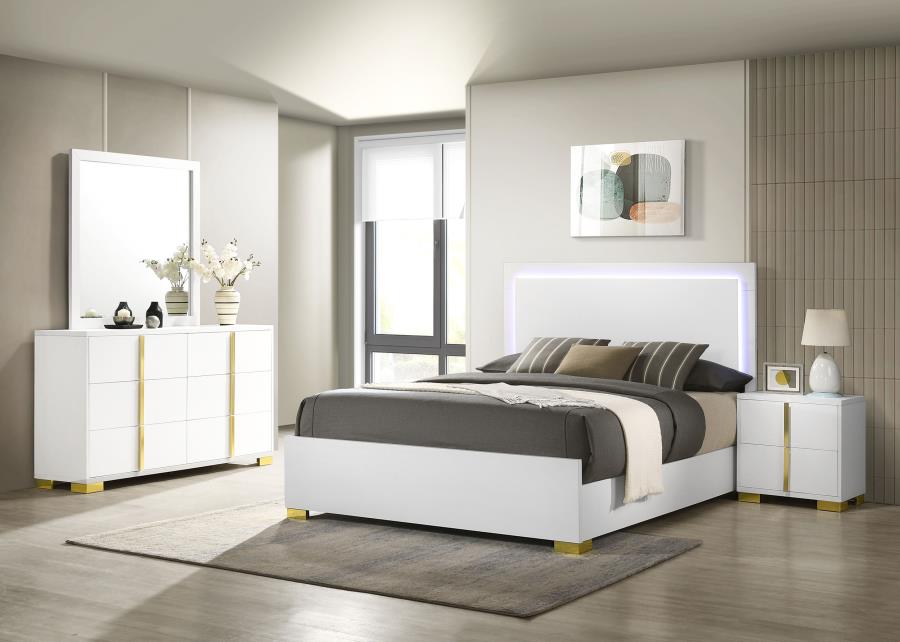 Marceline 4-piece Bedroom Set with LED Headboard