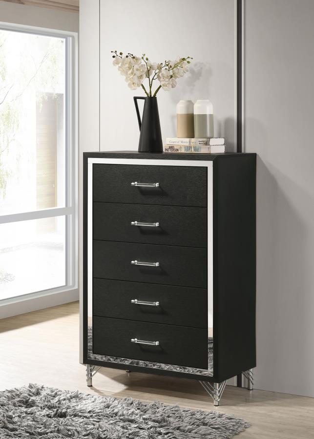 Lucia 5-drawer Bedroom Chest of Drawers White