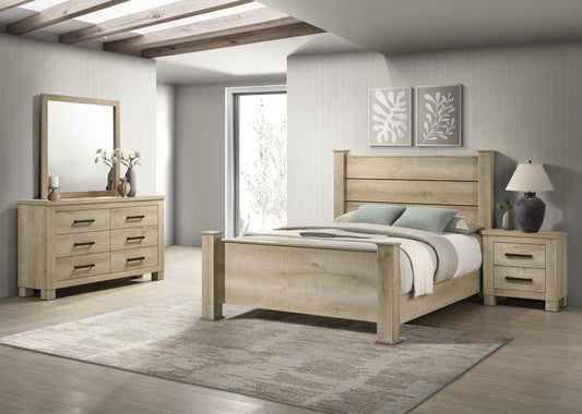 Oakglen 4-5-pieceQueen or King Bedroom Set Weathered Oak