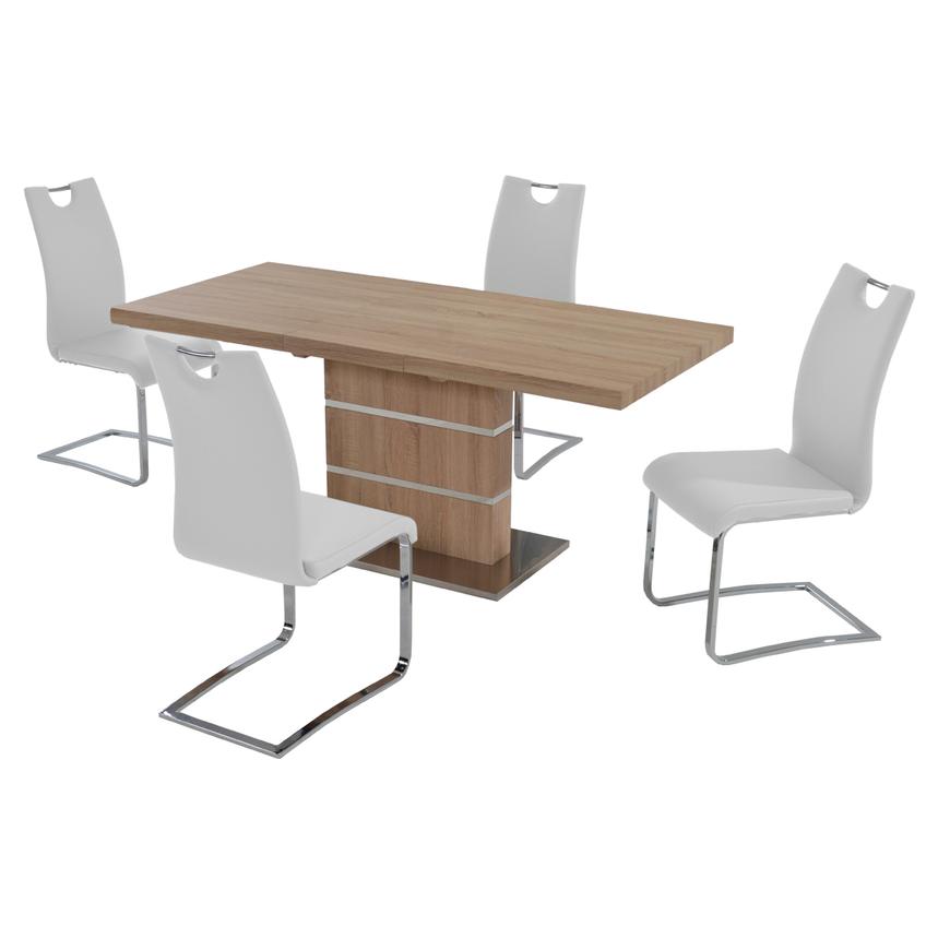 Josseline White 5-Piece Dining Set