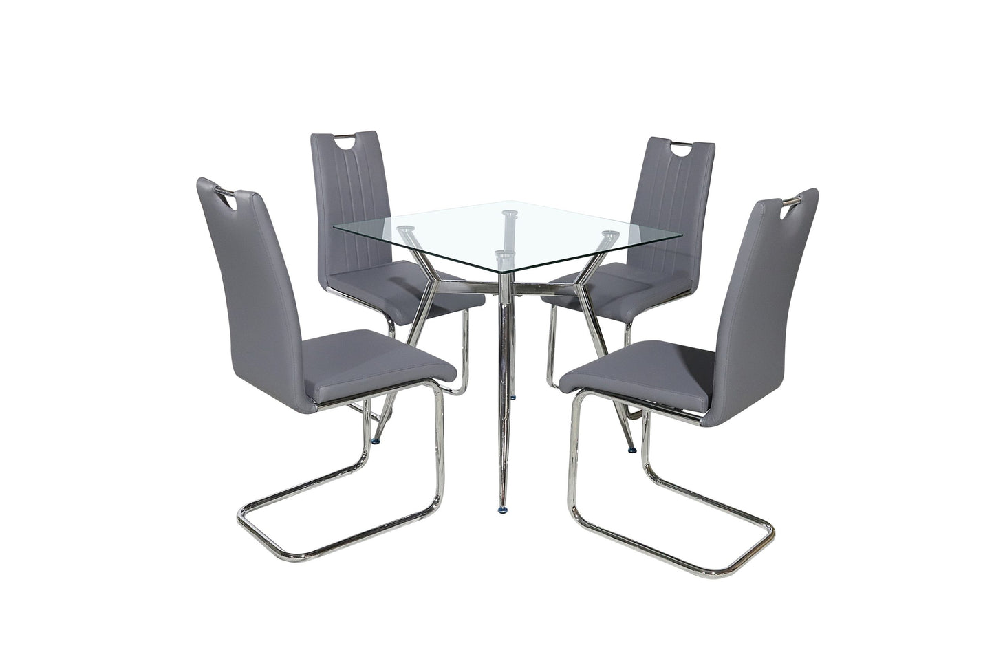 Loly Grey 5 Piece Dining Set