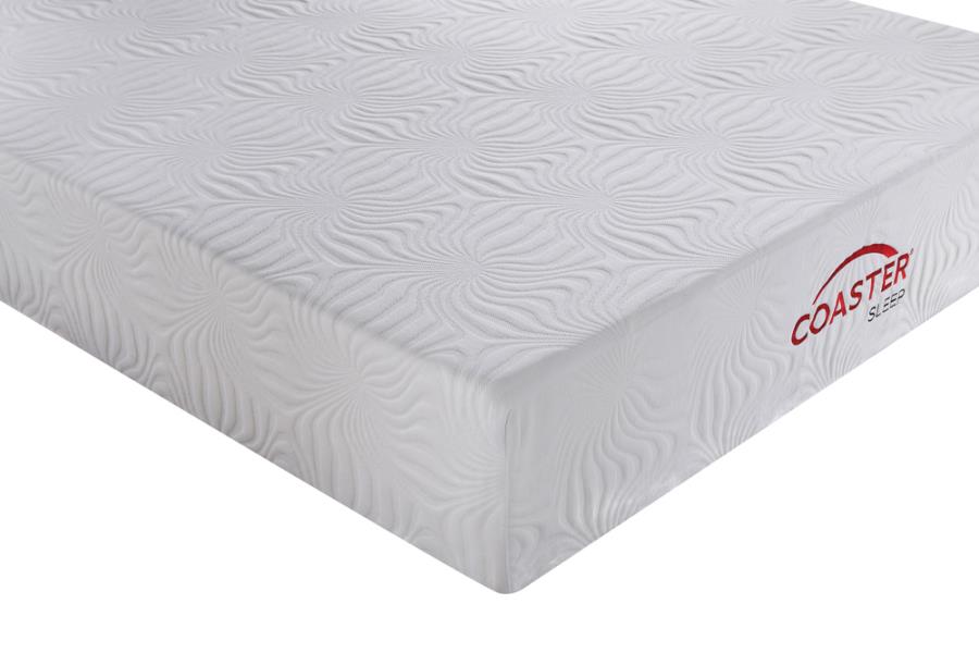 Ian 12" Queen Memory Foam Mattress White