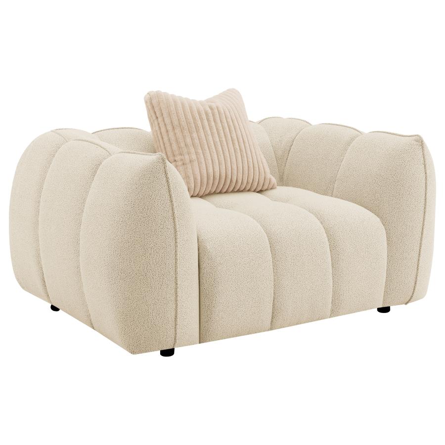 Winchester Boucle Upholstered Extra Long Sofa & chair