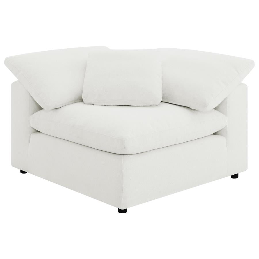 Raleigh 6-piece Boucle Upholstered Modular Sectional Ivory