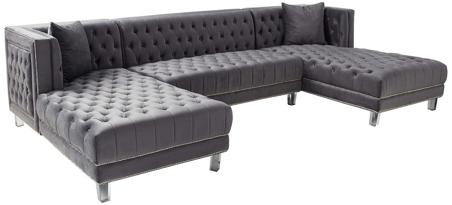 AnnaBelle Luxury  Velvet Sofa Sectional