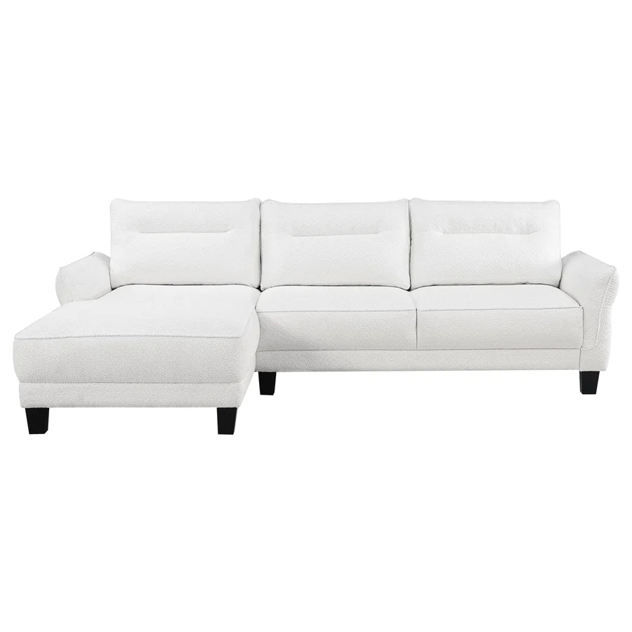 Caspian Upholstered Curved Arms Sectional Sofa