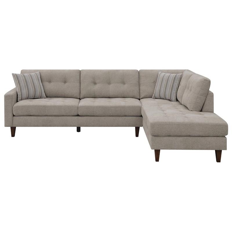 Barton - Sectional - Pearl Silver