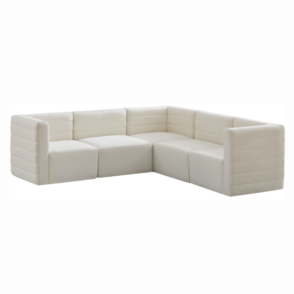 Quincy - Modular Sectional 5 Piece - Cream