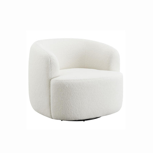 Hudson - Swivel Barrel Design Chair - White