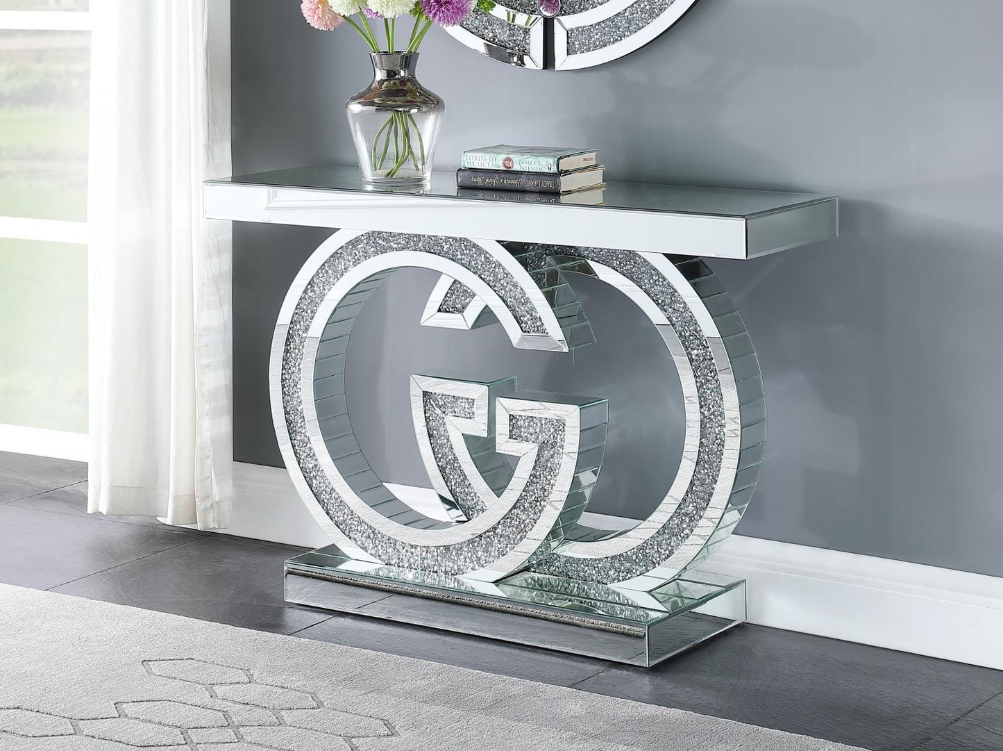 GG Mirror console table 47"W