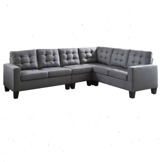 Earsom - Sectional Sofa - Gray Linen